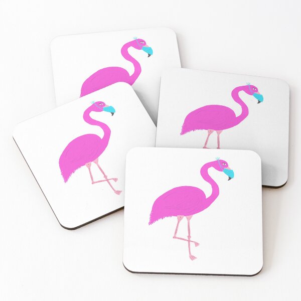 Item preview, Pink Flamingo Wearing a Mask Incorrectly designed and sold by Daydreamer Alley.