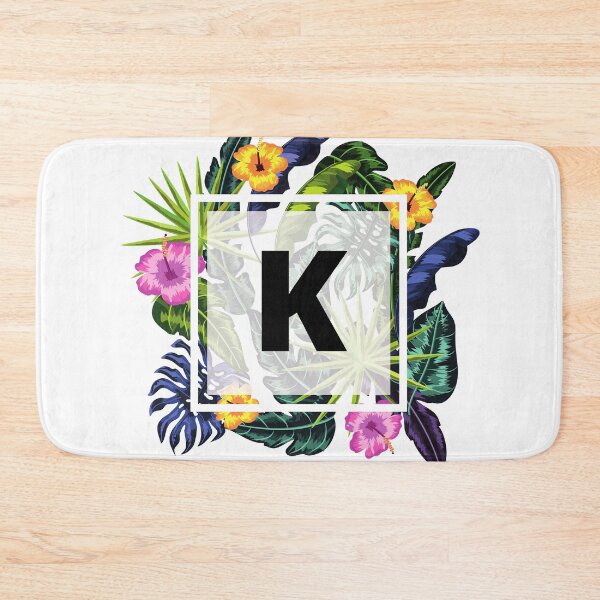 Item preview, Floral Tropical Letter K designed and sold by LamV.