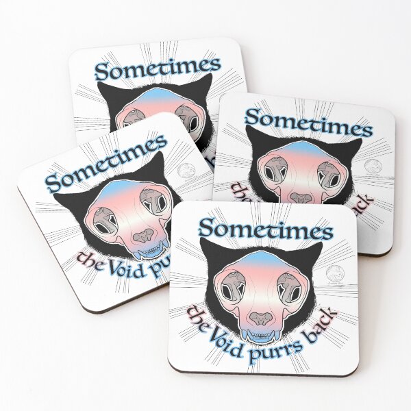 Item preview, Sometimes the void purrs back, TransFlag designed and sold by Jonesylium (Former DrunkenPilot).