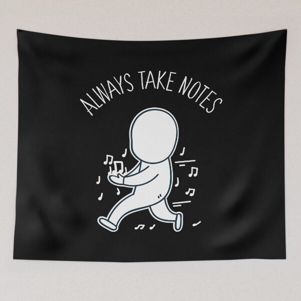 Item preview, Funny Music Teacher Gift - Always Take Notes designed and sold by Sandra78.
