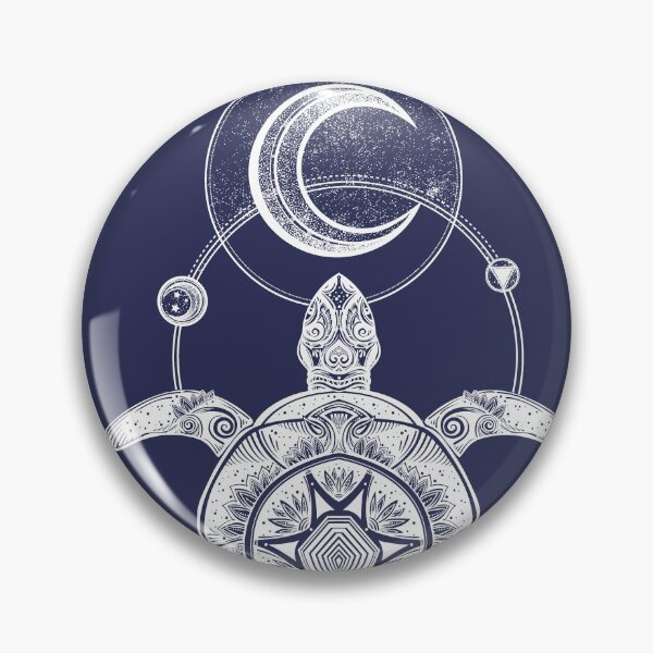 Item preview, Mystic Moon Turtle flying before a Crescent Moon designed and sold by DSeller.