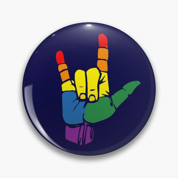 Item preview,  Love Sign, I Love LGBT, Pride Flag, ASL Gift designed and sold by Tamarage.