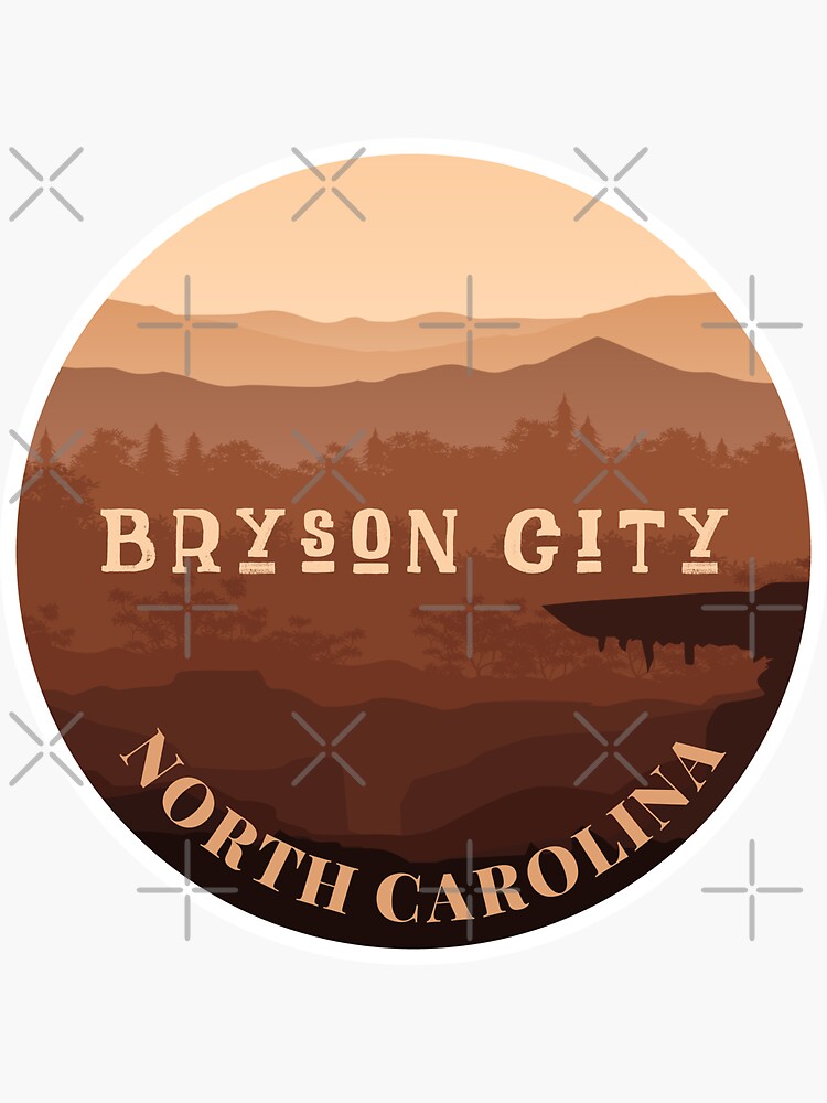 "Bryson City, North Carolina" Sticker for Sale by InvestingRoad Redbubble