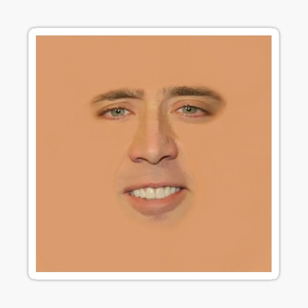 Item preview, Nicholas Cage meme face designed and sold by tellitwithamask.