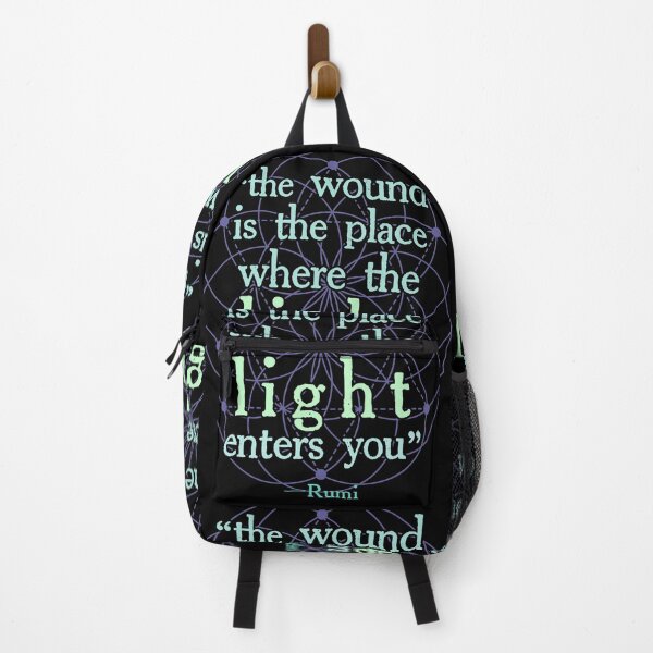 Item preview, RUMI - "The Wound is the place where the LIGHT enters you." designed and sold by RecoveryDesigns.