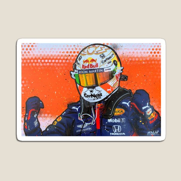 Max Verstappen 2020 - F1 graffiti painting by DRAutoArt Magnet