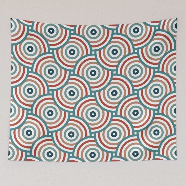 Item preview, Concentric Circles Pattern – Retro 70s designed and sold by RoguePatterns.