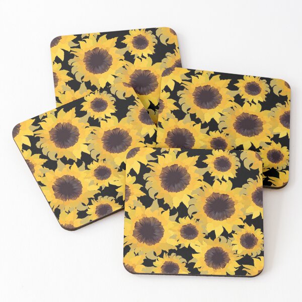 Item preview, Hello Sunshine Sunflower field pattern retro designed and sold by dreamofdenim.