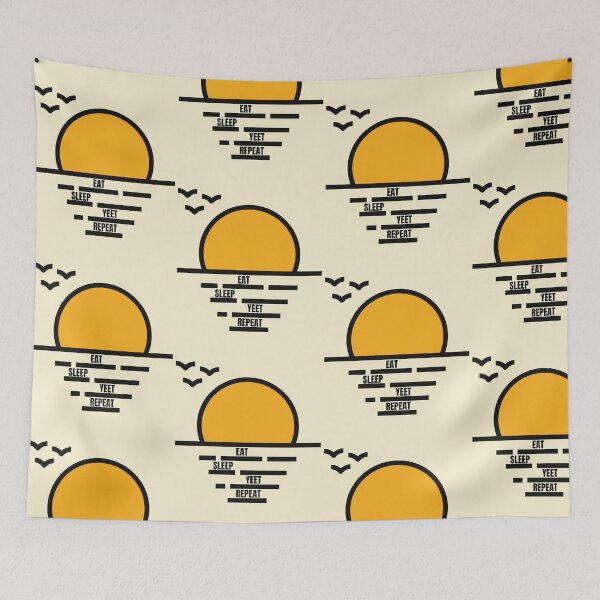 Item preview, Eat Sleep Yeet Repeat Sunset Design designed and sold by garhoud.