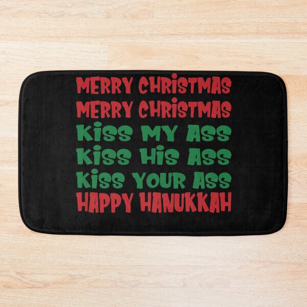 Item preview, Merry Christmas Kiss My Ass Funny Hanukkah Vacation designed and sold by Zeelicious Designs.