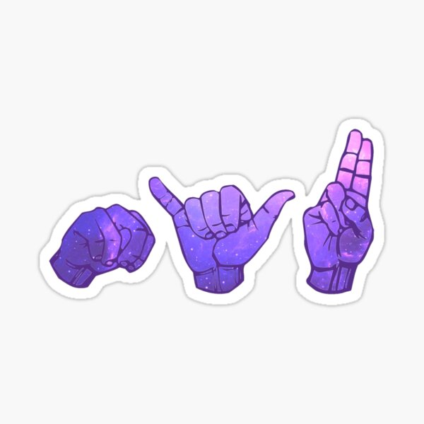 NYU Galaxy ASL Sticker