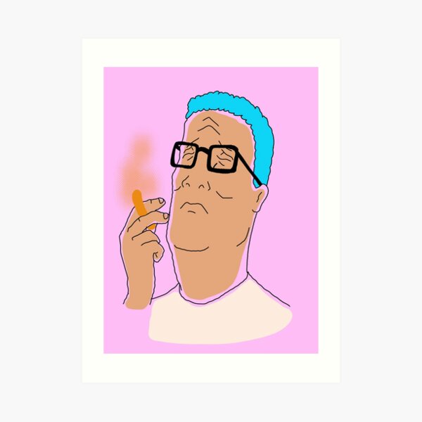 Hank Hill Art Prints Redbubble - hank pimp hill roblox