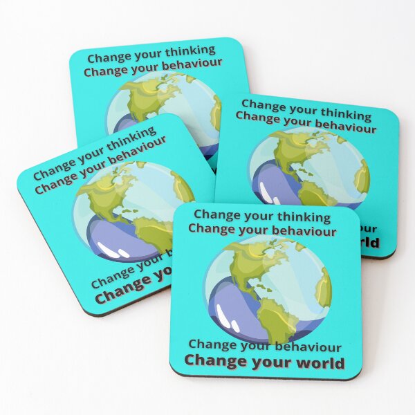 Item preview, Change your thinking, change your behaviour; change your behaviour, change your world. designed and sold by shornaiter.