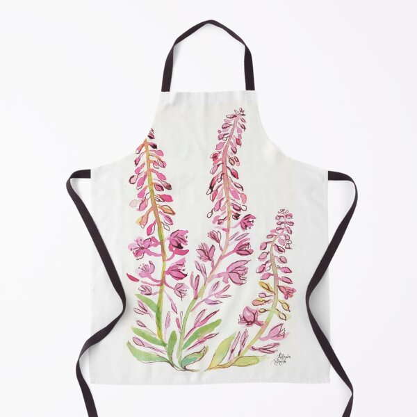 Item preview, Floral watercolor & ink illustration willowherb designed and sold by Onyria Art.