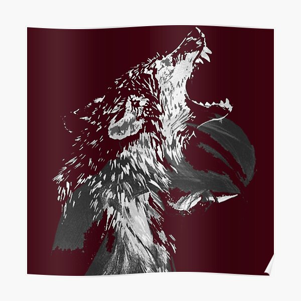 Wolf Girl Posters Redbubble - roblox werewolf a wolf or other