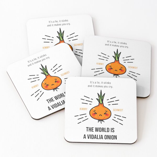 Item preview, Quote Unbreakable Kimmy Schmidt The World Is A Vidalia Onion - black designed and sold by AlexTheRieur.