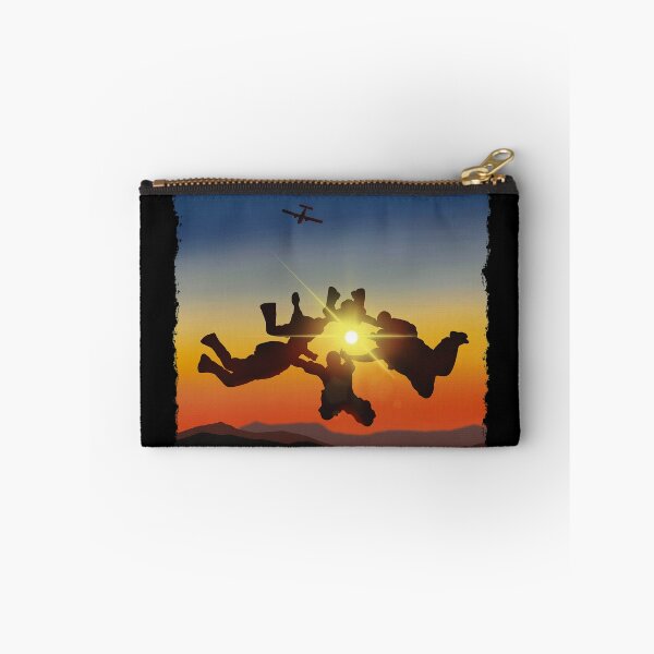 Item preview, 6-way Group skydiving fun during sunset designed and sold by FatSlugDesigns.