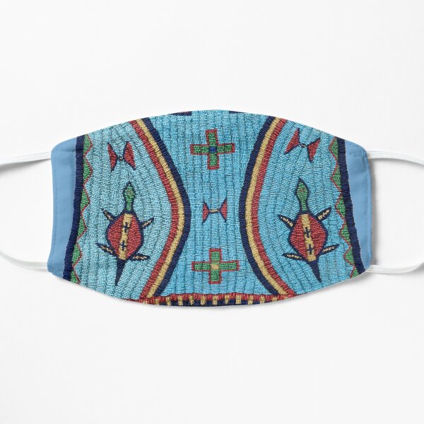 SIOUX INDIAN GLASS BEADED ART MADE 1875 Mask