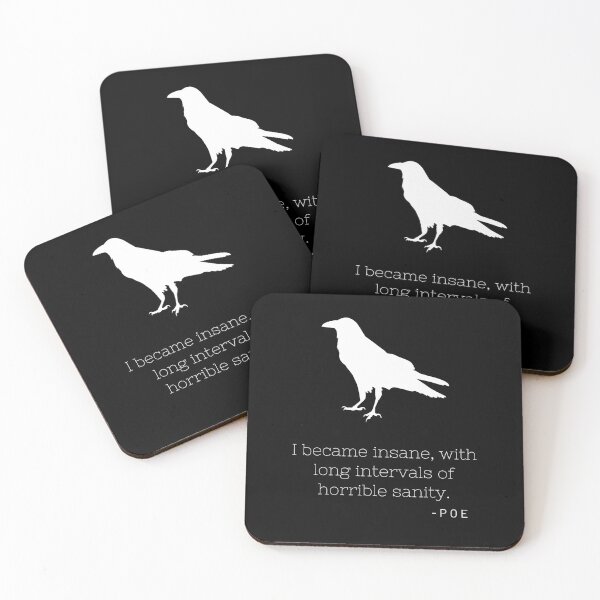 Item preview, Edgar Allen Poe quote with raven designed and sold by RKSDesigns.