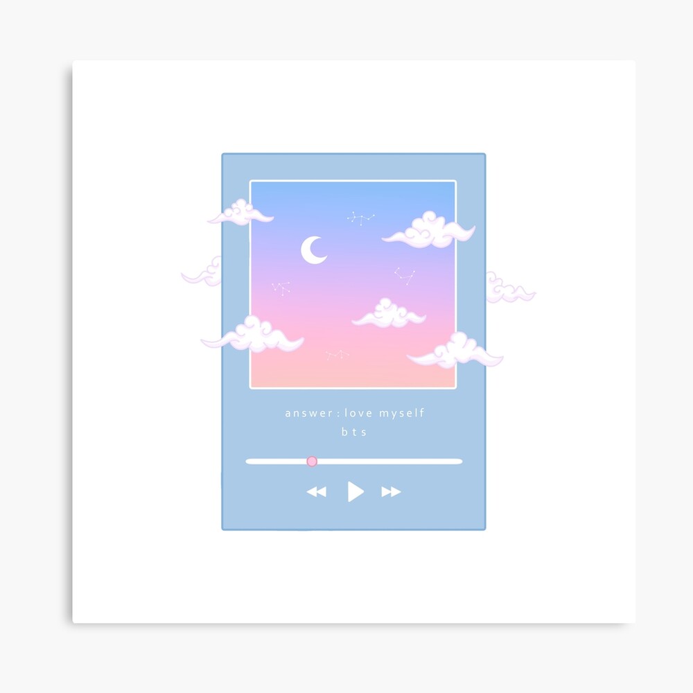 Answer Love Myself Music Player Poster By Dragonfruittea Redbubble