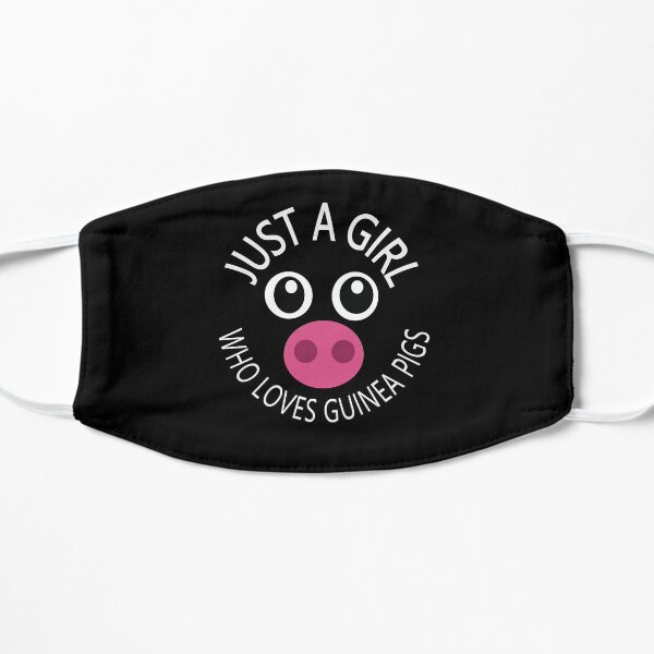 Cool Gift for Pet Lover Cute Guinea Pig Owner Gift Flat Mask