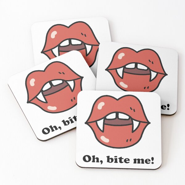 Item preview, Oh, bite me! - Vampire lips and teeth, Halloween designed and sold by ArtfulTat.
