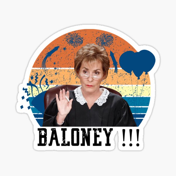 Judge Judy Baloney Sticker