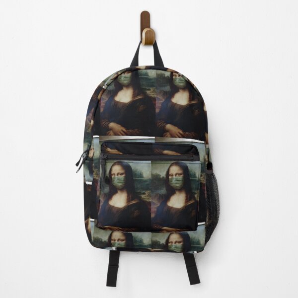 Item preview, Mona Lisa with face mask covering her enigmatic smile - Covid19 designed and sold by MindChirp.