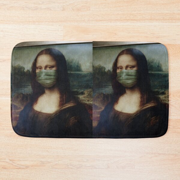Item preview, Mona Lisa with face mask covering her enigmatic smile - Covid19  designed and sold by MindChirp.