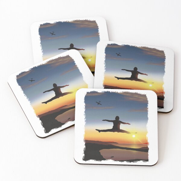 Item preview, Freestyle skydiving fun during sunset designed and sold by FatSlugDesigns.