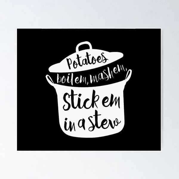 Using potato masher to mash potatoes in saucepan available as Framed  Prints, Photos, Wall Art and Photo Gifts