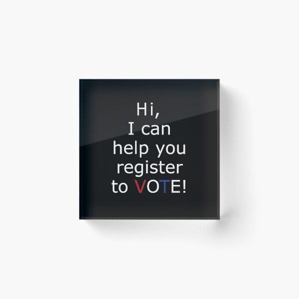 Item preview, I Can Help You Register to Vote Registration 2020 Election designed and sold by Dream-bubble.