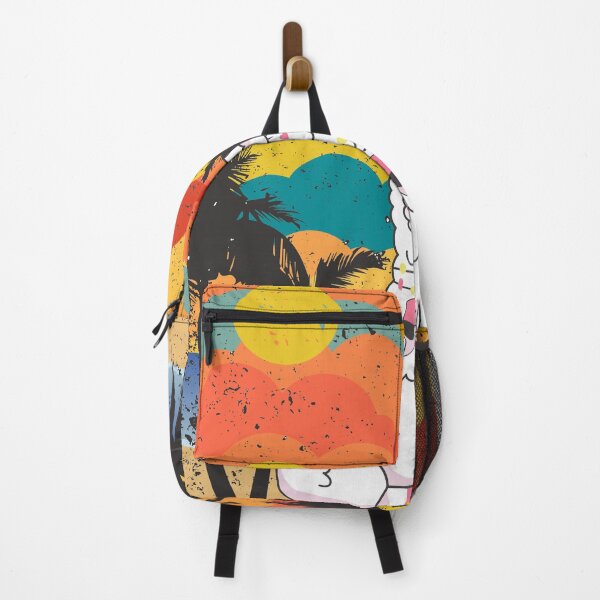 Item preview, Stylish Llama meditating in Retro Vintage Sunset designed and sold by Ribsa.