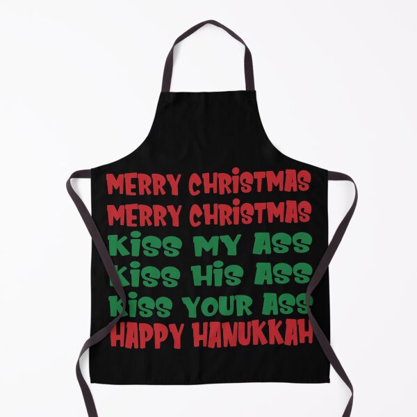 Item preview, Merry Christmas Kiss My Ass Funny Hanukkah Vacation designed and sold by Zeelicious Designs.