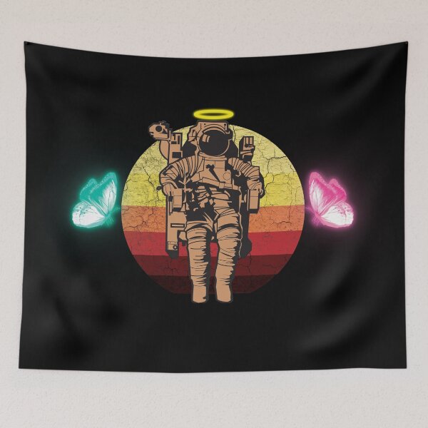 Item preview, Retro astroanut with butterflies designed and sold by Izod55.