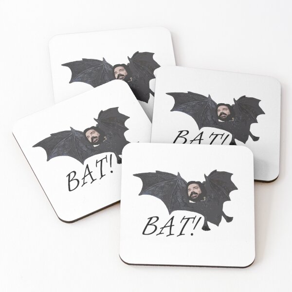 Funny Laszlo - Bat! - Jackie Daytona - What We Do in the Shadows Coasters (Set of 4)