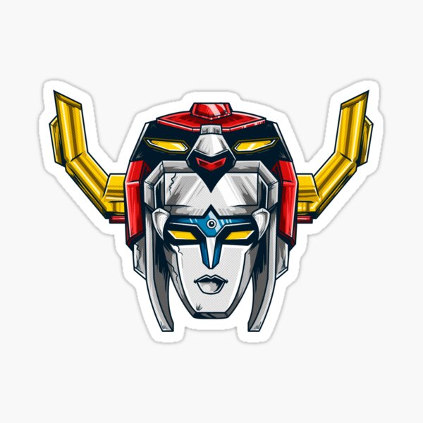 Retro Voltron Stickers Redbubble - how to get the voltron head in roblox