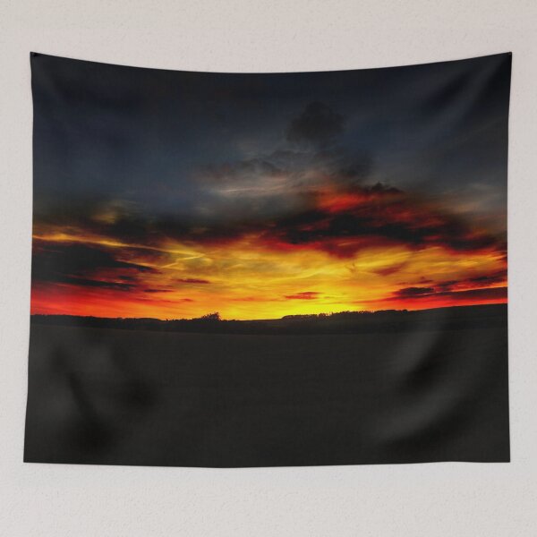 Item preview, Fiery Skies at Makerstoun Ridge, near Kelso, Scottish Borders designed and sold by yourscotborders.