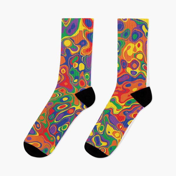 Item preview, Rainbow abstract pattern vector designed and sold by SueBee-Art.