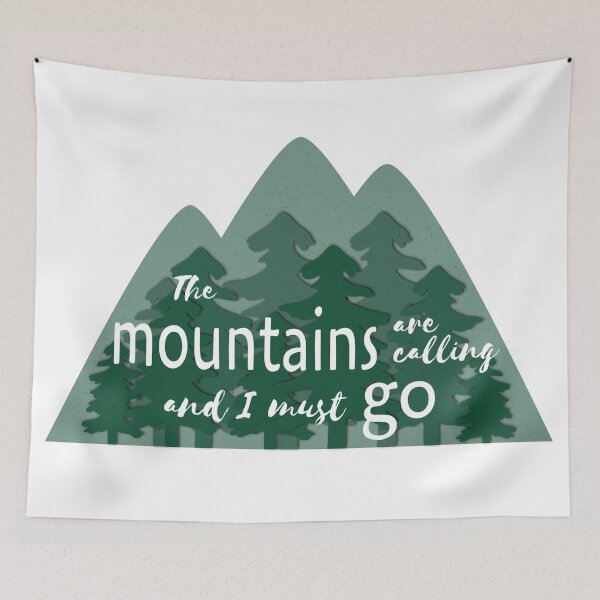 Item preview, The Mountains Are Calling - Green designed and sold by MSwiftDesigns.