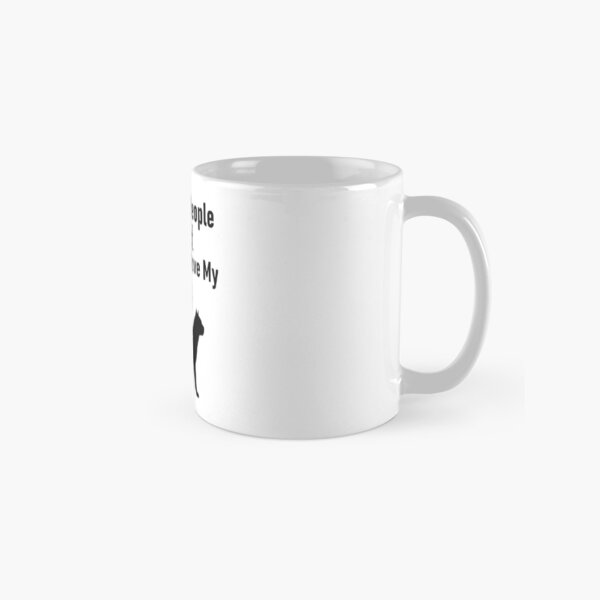 the more people i meet the more i love my cat Classic Mug