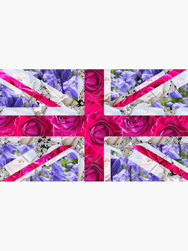 "Floral Union Jack" Poster by HoFDesigns Redbubble
