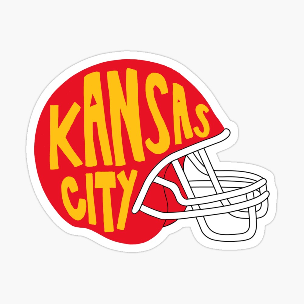 Kansas City Chiefs Football Helmet Metal Sign 