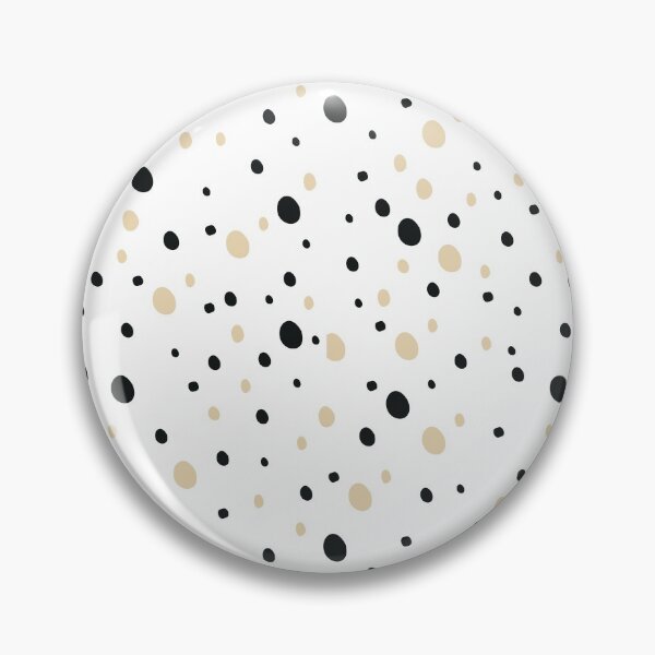Item preview, Hand-drawn dots pattern, beige and black dots pattern, dotted aesthetic - White designed and sold by PattyTheGecko.