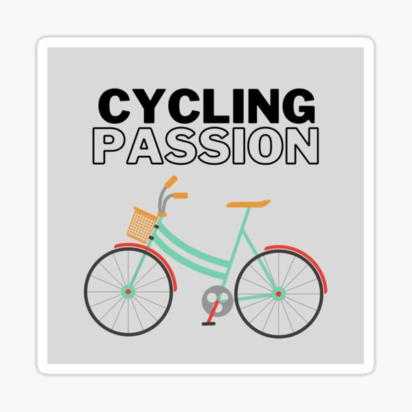 Item preview, Cycling Passion (grey background) designed and sold by Dinoroarrr.