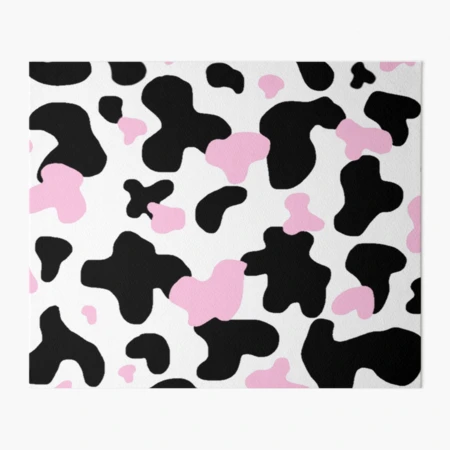 pink shadow cow print | Art Board Print