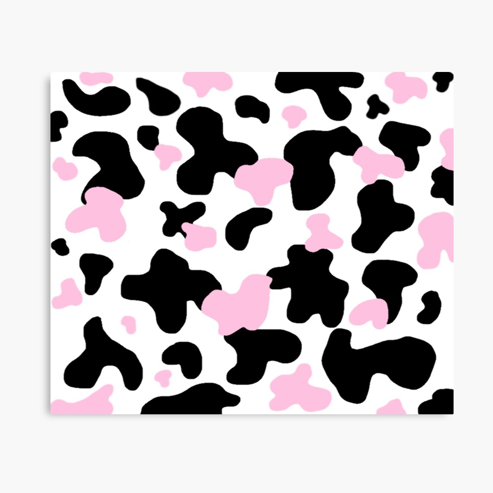 Download Cow Print Pink Shadow Wallpaper