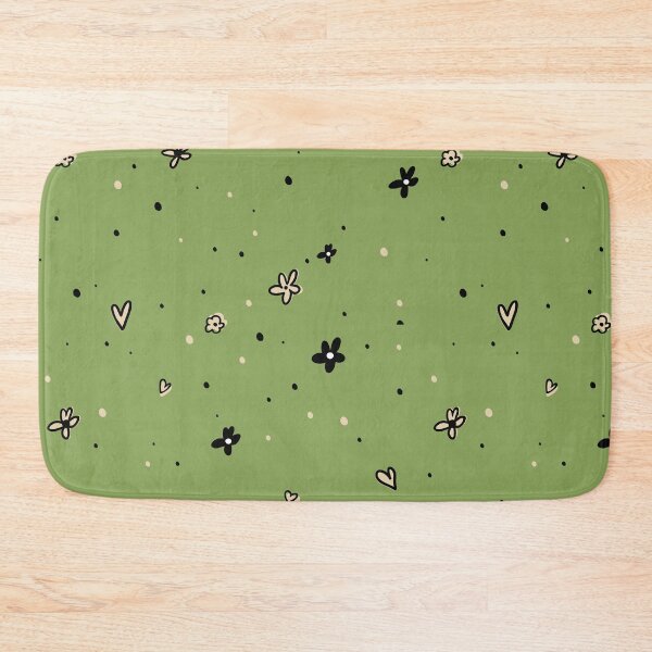 Item preview, Hearts, flowers and butterflies, cute pattern, adorable motif with pastel color, spring aesthetic - Vintage Green designed and sold by PattyTheGecko.