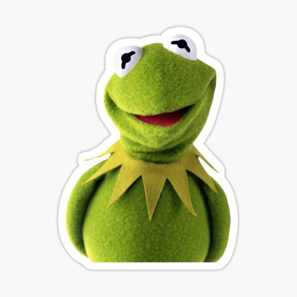 "Kermit the frog meme smiling" Sticker for Sale by Omeris | Redbubble