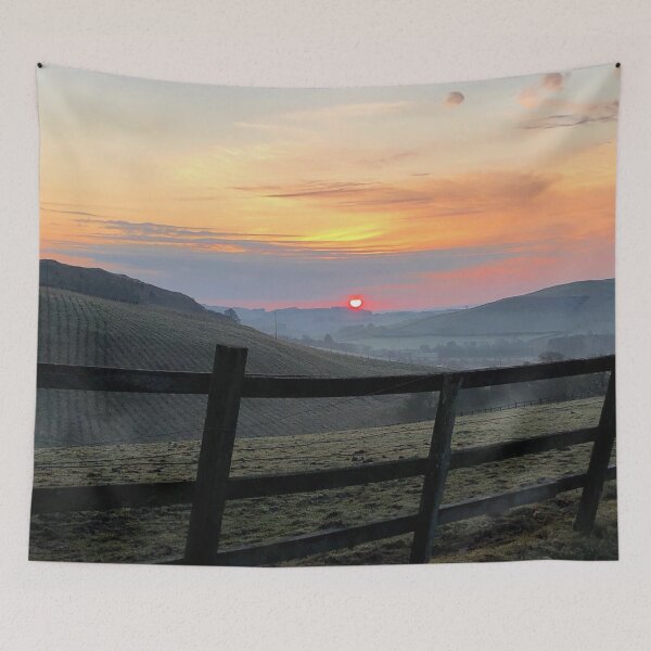 Item preview, Sunrise from a vantage point near Grain hill, Ashkirk, Scottish Borders designed and sold by yourscotborders.